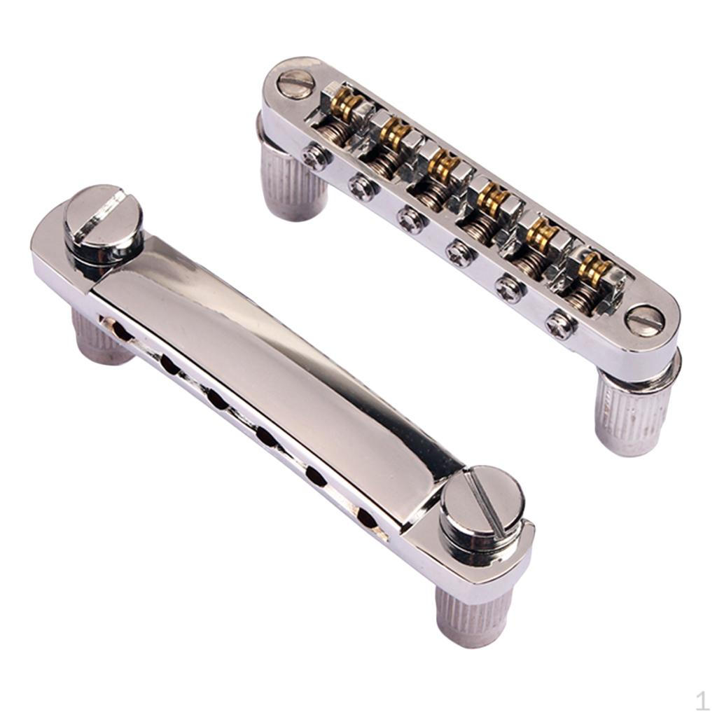 Set de Puente y Pieza Cromados para Piezas de Guitarra SG