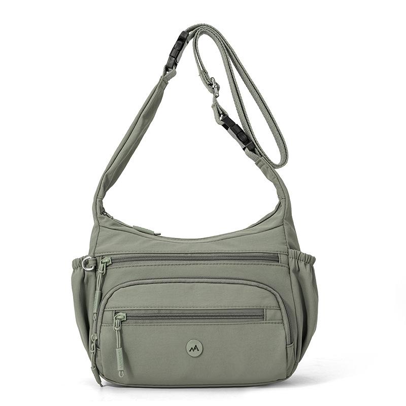 Multi-vakken Nylon Tas Pendelaar Multifunctioneel Schouder Crossbody Draagbaar Kleine Vierkante Tas