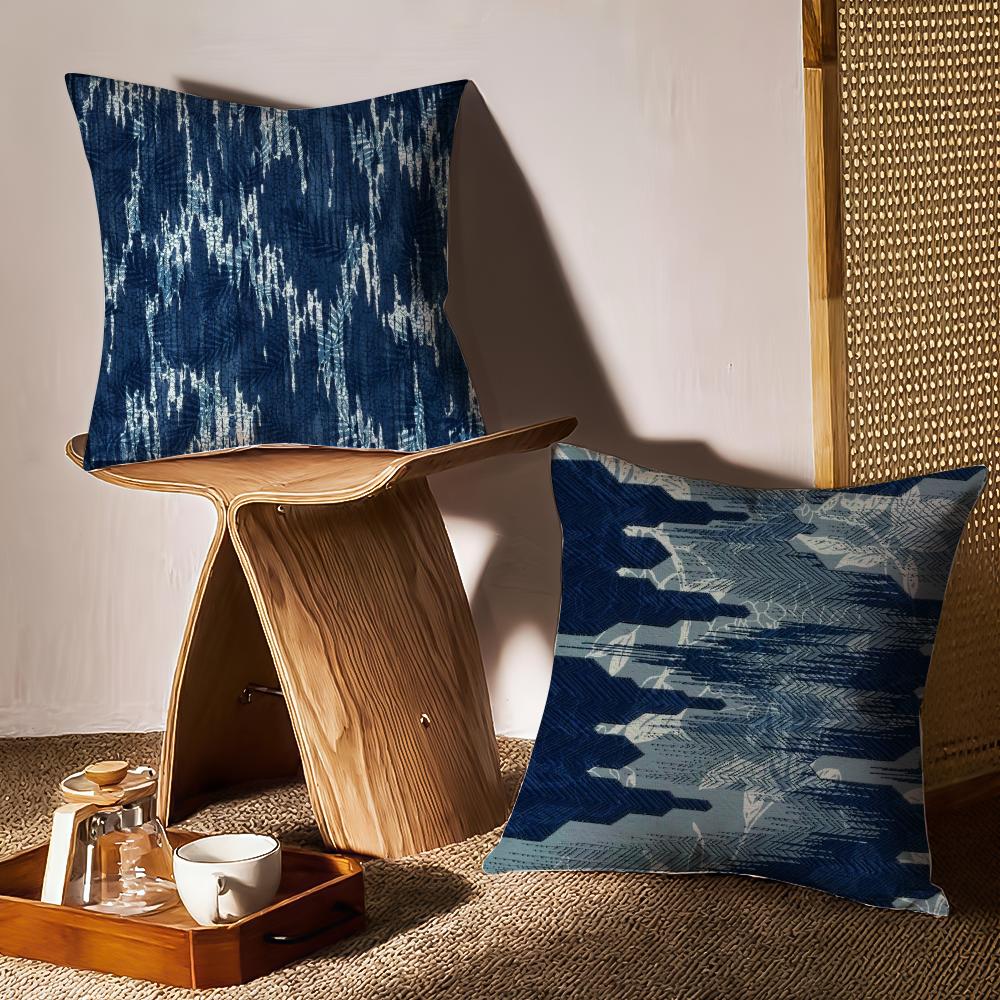 Printing Style Cushion Cover Anti-dustmite Pillowcase Invisible Zipper Silky Short Plush Sofa Cushion Cover