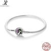 20 Style Original 17CM-20CM 925 Silver Snake Basic Bracelet Heart Moon Star Women DIY CZ Jewelry Fit Beads Charm