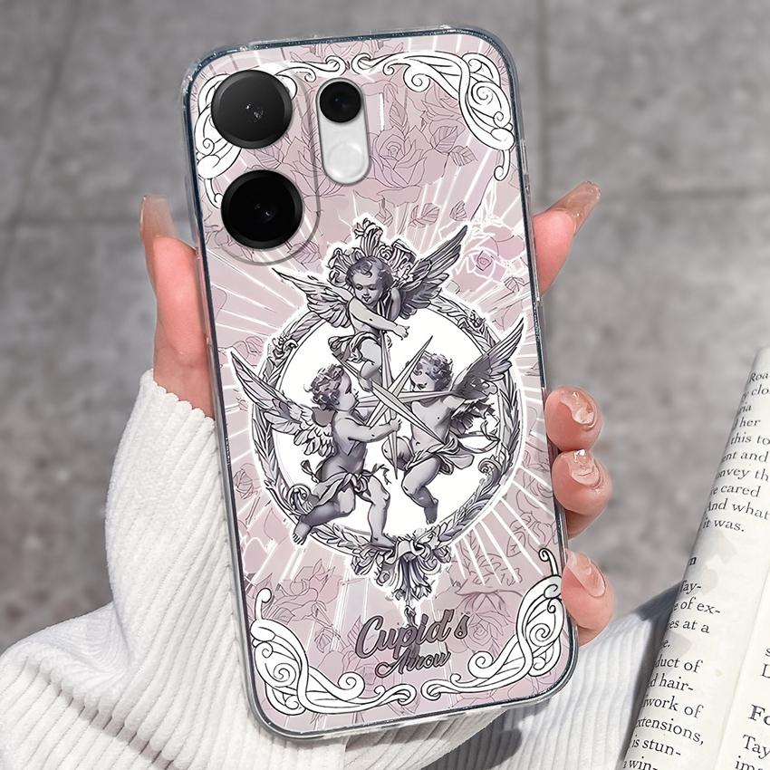 For Vivo V60 V50 V40 Lite V40e V30e V20 Pro SE Phone Case Beautiful Mountain Range Patterns Transparent TPU Anti Slip Soft Back Covers For Vivo Casing