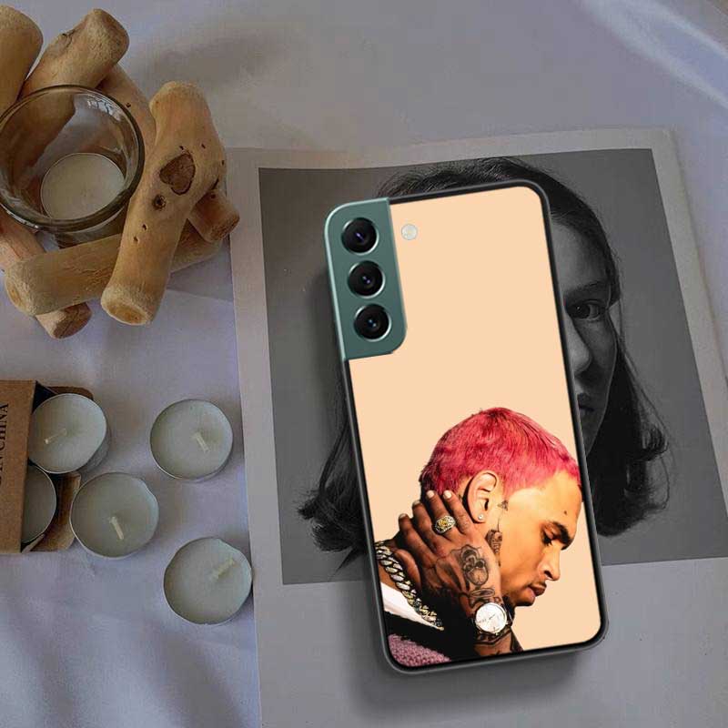 Chris Brown American Rapper Phone Case For Samsung A15 A25 A35 A55 Galaxy A12 A22 A32 A52 A72 A54 A34 A24 A14 A53 A33 A23 A13 A7