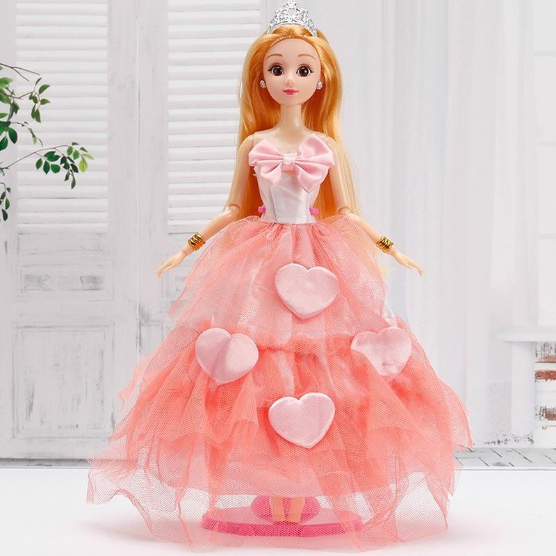 30CM Mini Puppe Sammlung Kleidung Mädchen Spielzeug 3D Große Augen BJD Prinzessin Volle Outfits Kleider Sammlung Kinder Puppe geschenk