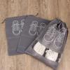 Shoes Storage Organizer Bags Non-woven Travel Portable Closet Bag Waterproof Pocket Clothing Shoes Tranparent Storage