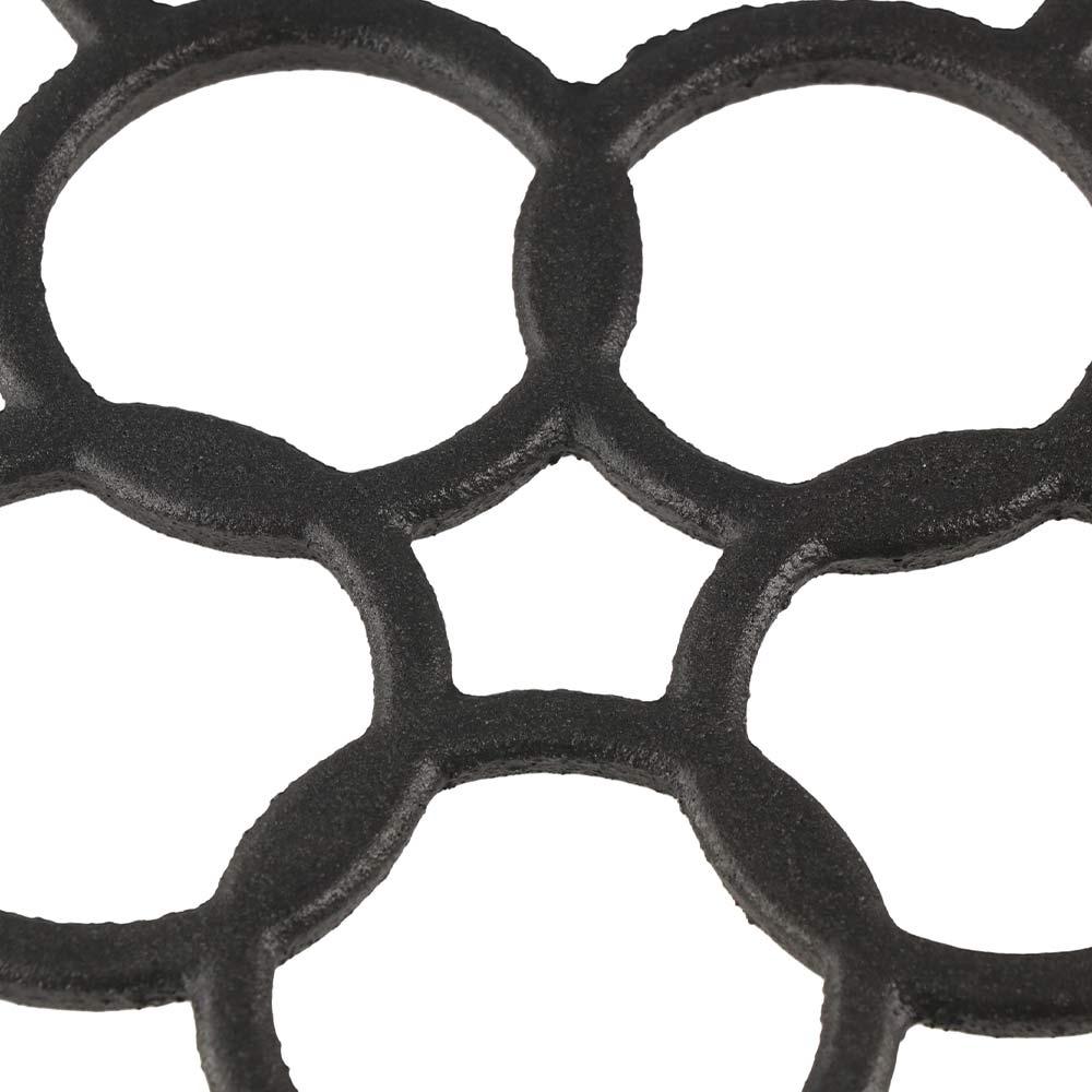 Runder Gasherdständer Gusseisen Pfannenhalter Kaffeekannenständer Milchtopf Rutschfestes Regal Zuhause