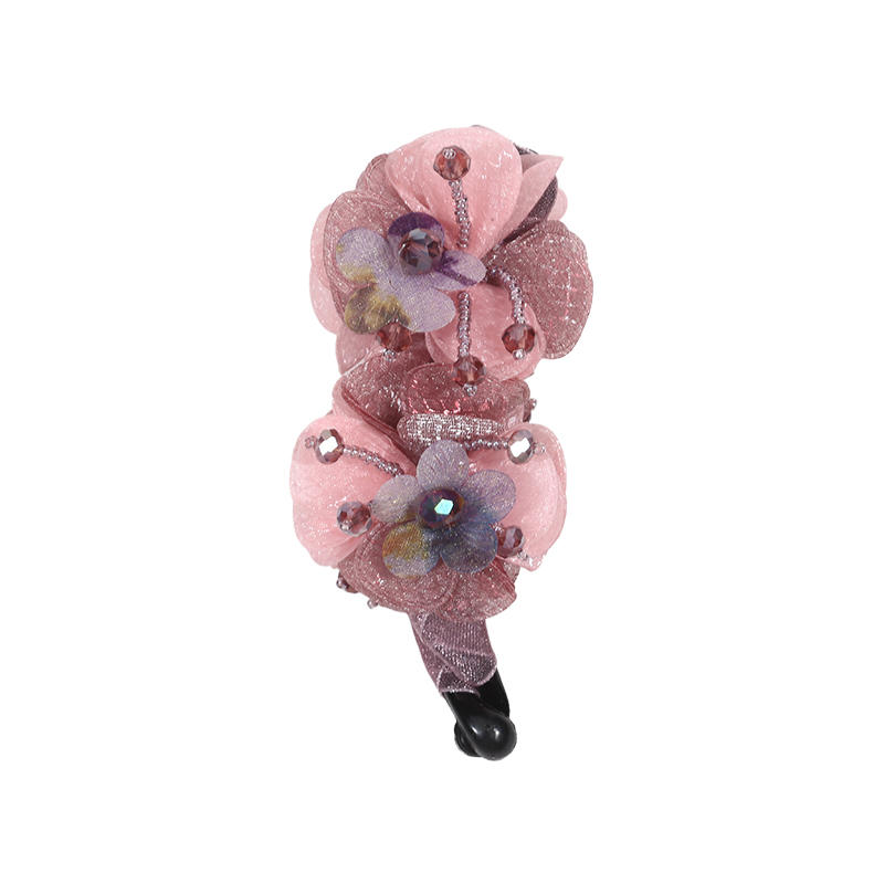 Flower Hair Clip Ponytail Holder Durable Long Lasting Strong Hold Braiders Non Slip French Barrettes Updo Claw Clip