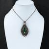 Cuprite Chrysocolla Pendant Gemstone Pendant Copper Wire Wrapped Pendant Copper Jewelry Handmade Pendant Rainbow Moonstone Pendant For Gift