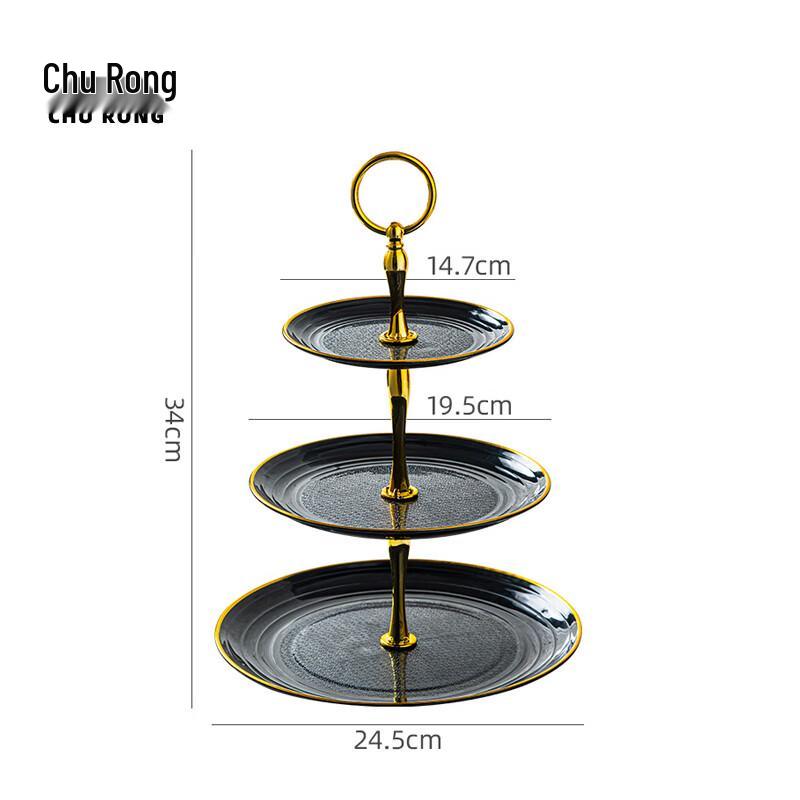 European Style 3-Tier Dessert & Fruit Stand