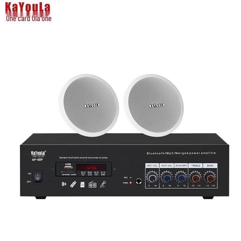 KaYouLa 8-Channel 6.5-inch Conference Ceiling Speaker System (CN version)