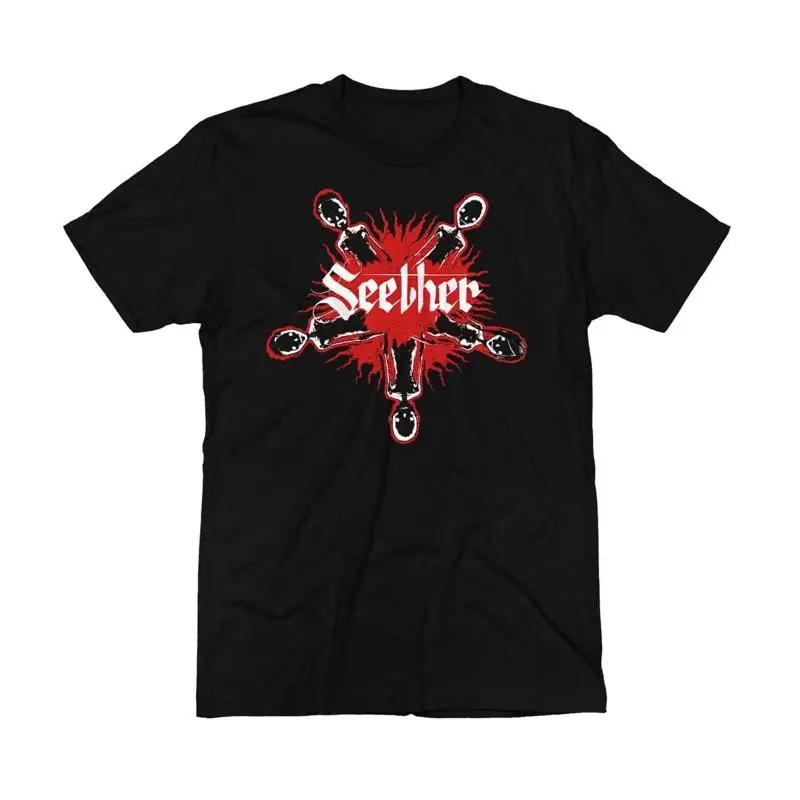 Hot Vintage Seether Band Black 100 Cotton Size S 4Xl T Shirt S разноцветный