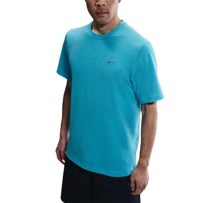 T-shirts Homme Secs Bleu Col Rond Coupe Droite Modérée DV9832-345