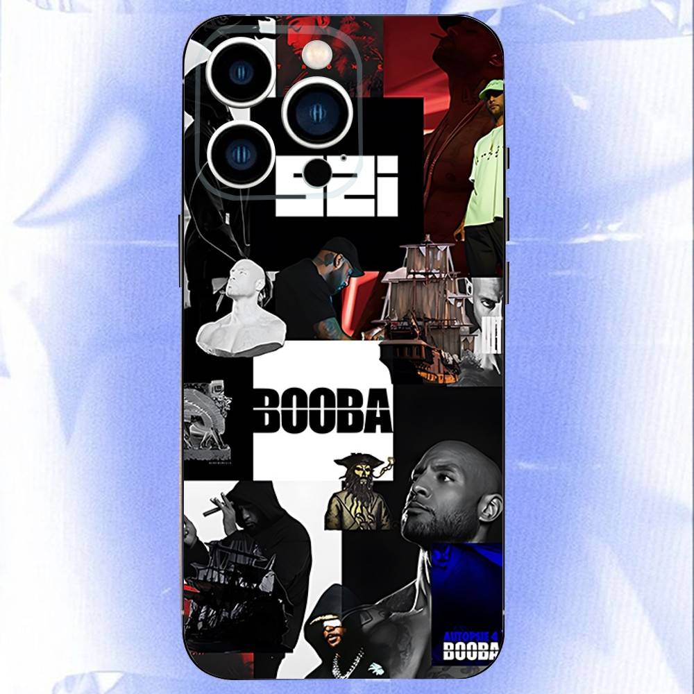 Booba Singer B2o 92i Phone Case For iPhone 17,16,15,14,13,12,11,Pro,XS,Max,XR,Plus,E,SE4,Mini Black Soft Cover