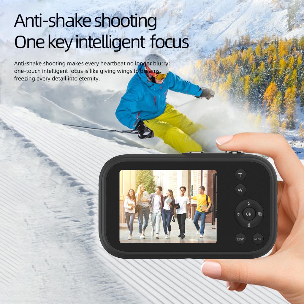 4K Digital Camera Portable Digital Video Camera 48MP 2.8 Inch IPS Screen 16X Zoom Built In Battery Birthday Christmas