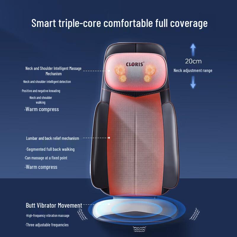 CLORIS CLORIS-S730 Smart Full-Back Massage Cushion