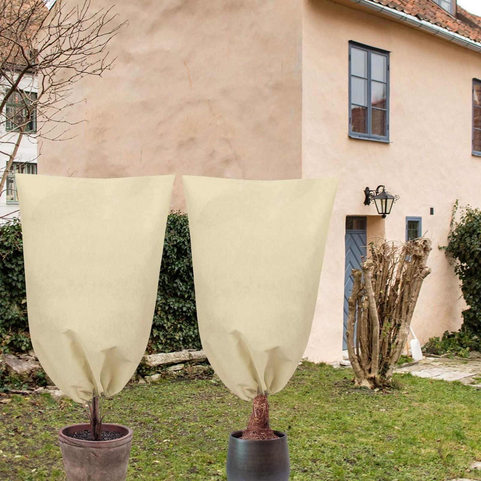 

Warm Cover Tree Shrub Plant Protecting Bag Frost Yard Garden Winter білий