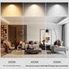 Double-Head Recessed Anti-Glare Square Spotlight with Deep Cup for Living Rooms