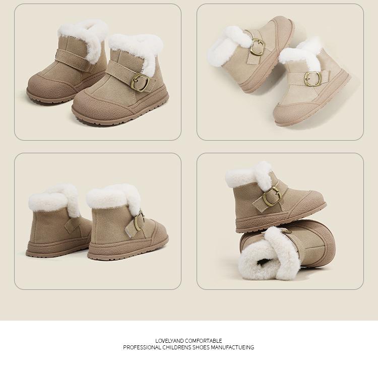 Bottes en Coton Bébé Hiver - Style Coréen Chaud pour Garçons et Filles