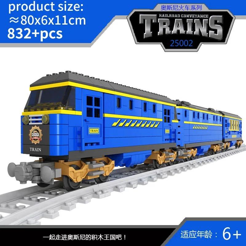 Set Treno Città Treno a Vapore Proiettile Veicolo Merci Stazione Ferroviaria Modello Blocchi da Costruzione Mattoni Binari Rotaia Senza Motore Kit Carrozza Giocattolo per Bambini