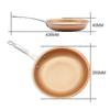 Skillet Copper Red Pan Ceramic Induction Frying Pan Saucepan Skillet Scratch Resistant 10 Inches Nonstick Skillet