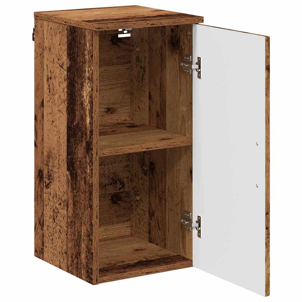 Bathroom Wall Mounted Cabinet Rustic Wood Finish 30 x 31.5 x 61 cm