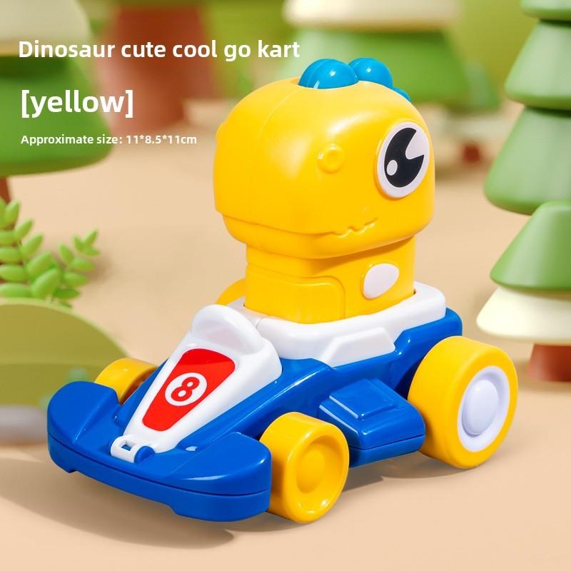 Childrens Animal Pressing Car Toy With Pullback Action For Interactive Play