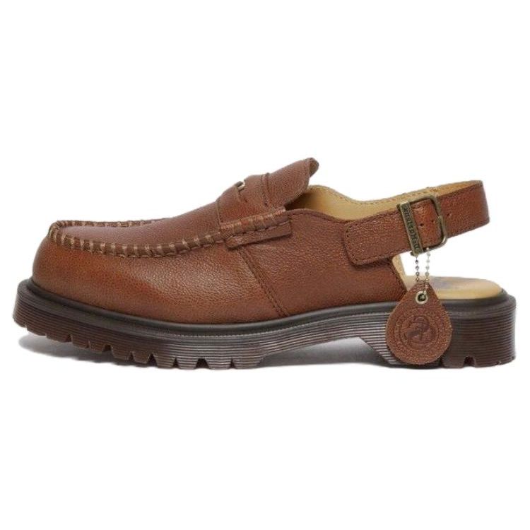 Dr. Martens Women s Blaire Pisa Leather Desert Brown Platform Strap Sandals 31511248 36
