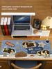 Denim Puppy Mouse Pad Heating Table Mat PVC Constant Temperature Computer Desk Pad Adjustable Heating Warm Learning Homework