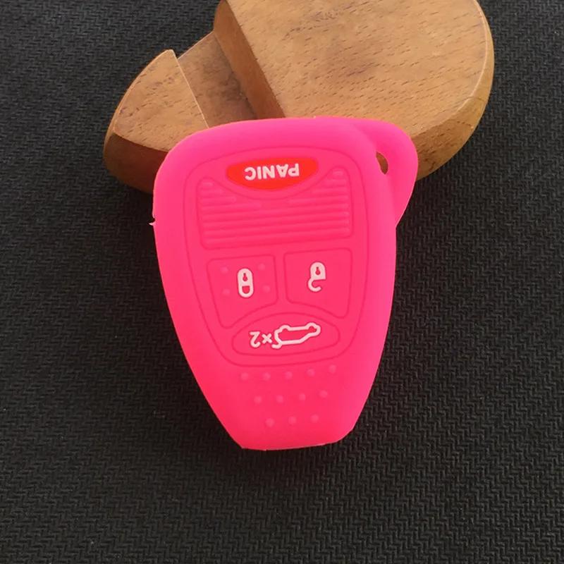 4 Buttons Silicone Flip Remote Key Case Shell For Dodge for Jeep Commander Grand Cherokee Chrysler Aspen 300 Fob Key