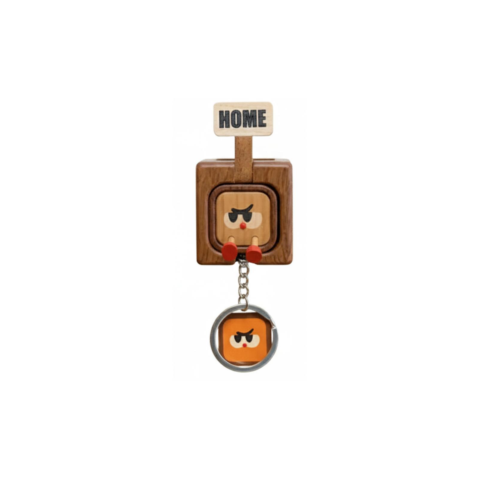 

Magnetic Wooden Hooks, Cute Keychains,Can Also Be Used As Fridge Magnets One Size