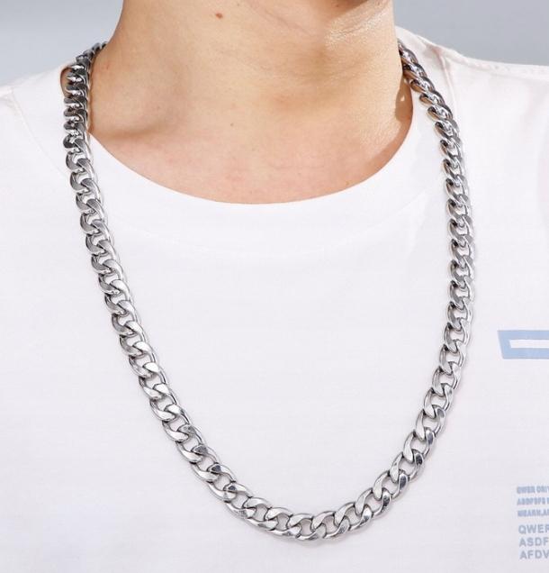 THICK Men' Chain Silver Chain Armour DURABLE ELEGANT