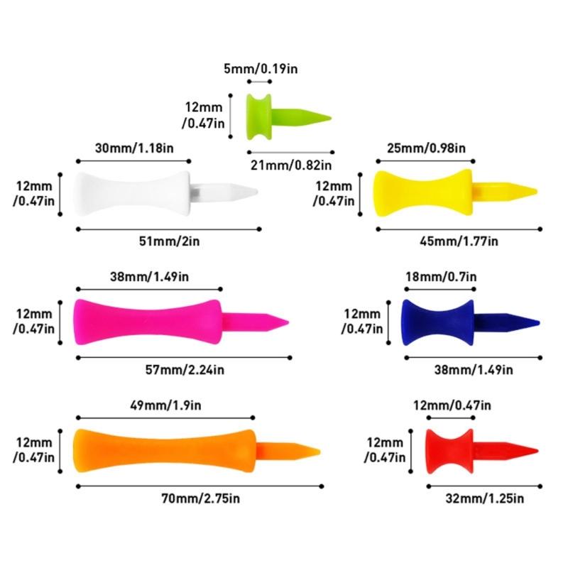 Heavy Type Golf Markers Beginner Friendly Training Tees Backyard Practice Golf Accessory for Various Skill Stages