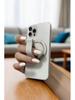 MagSafe Magnetic Phone Holder with Wrist Strap and Ring for Desktop Use.