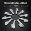 Korean Style Adjustable Curtain Accessories: Telescopic, S Hooks, Fabric Tape Pleating Rings, Lifting & Plastic Hooks.