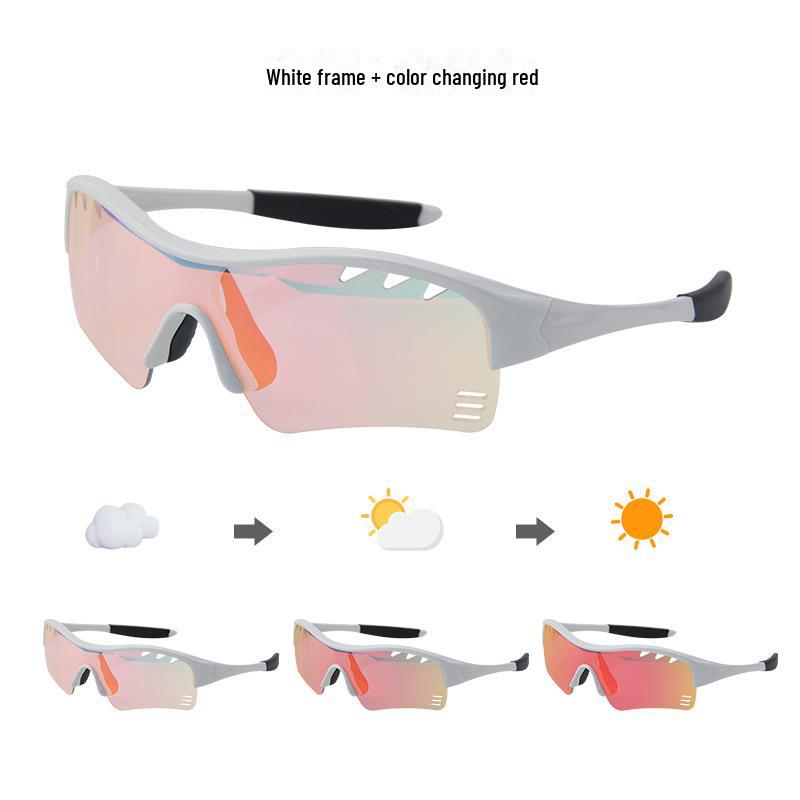 Kids' & Teens' UV-Resistant Color-Changing Cycling & Skating Sunglasses - Windproof Goggles for Mountain & Speed Downhill