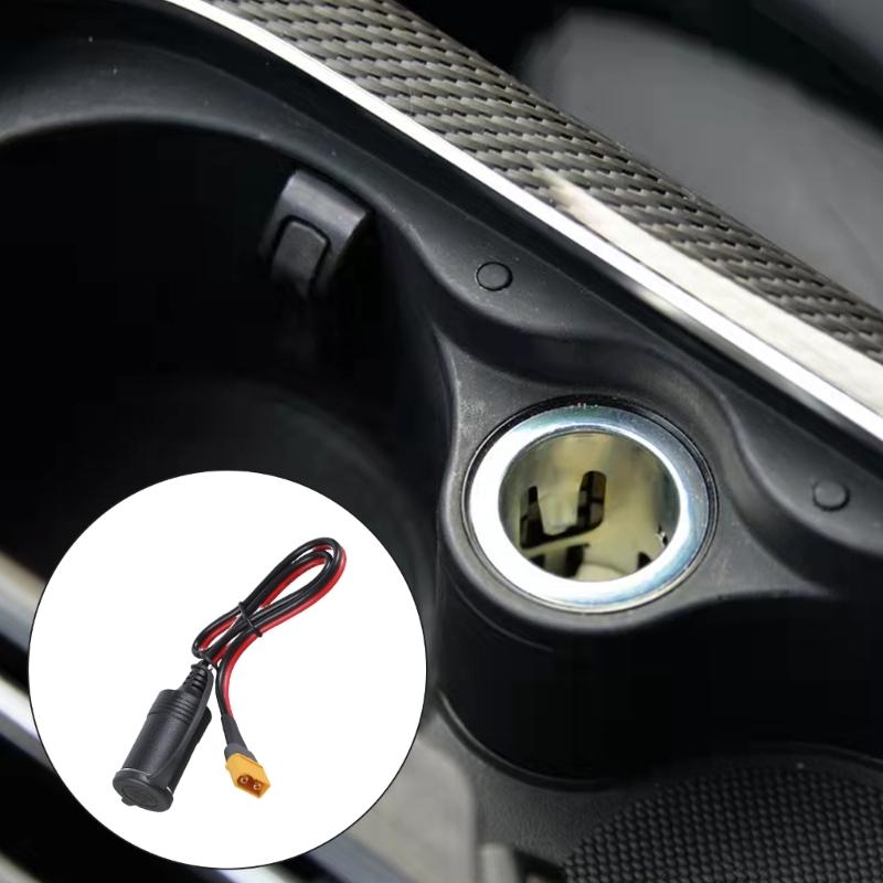 30A XT60 Male to Female Car Charger Socket Adapter Cord Wire for Car Outlet Waterproof and Dustproof Design