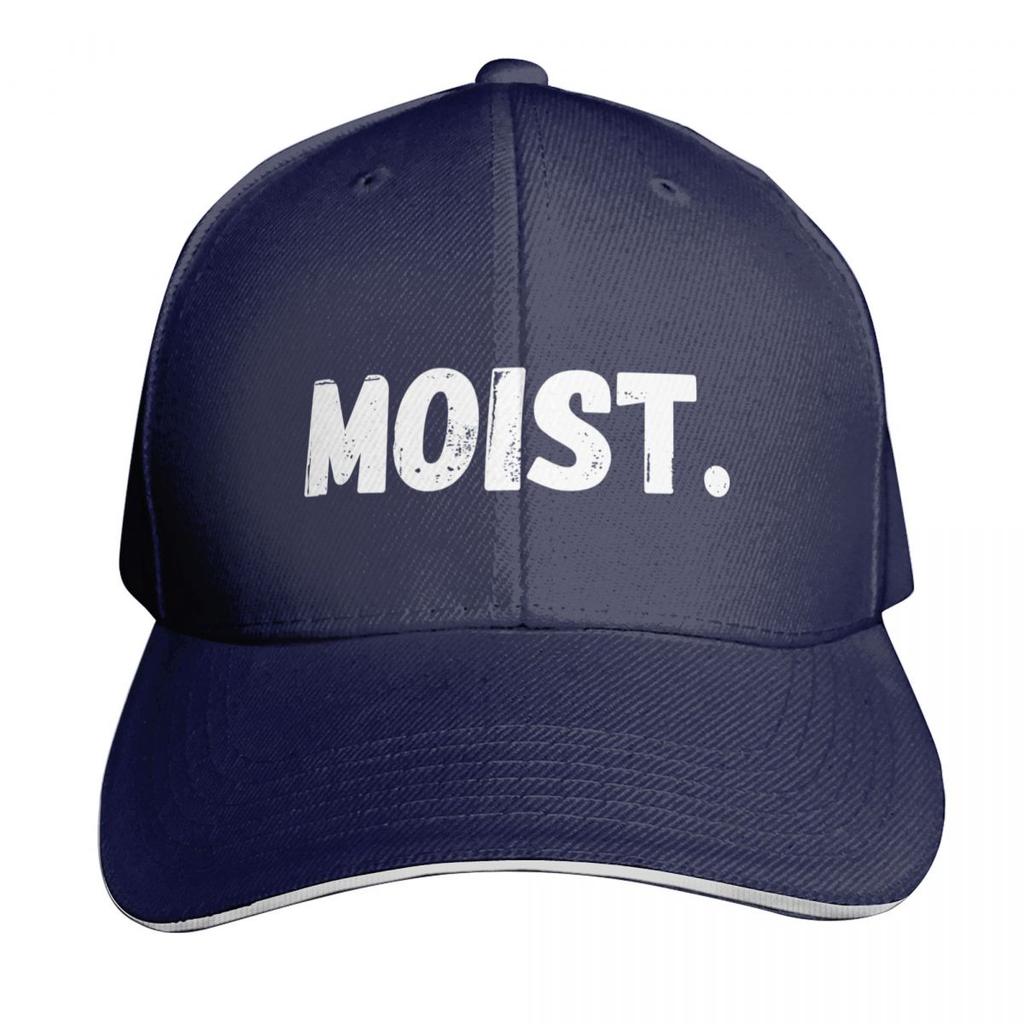 Moist V (White) Baseball Cap Curved Brim Classic Fit Low Profile Unstructured Unisex for Unisex Women