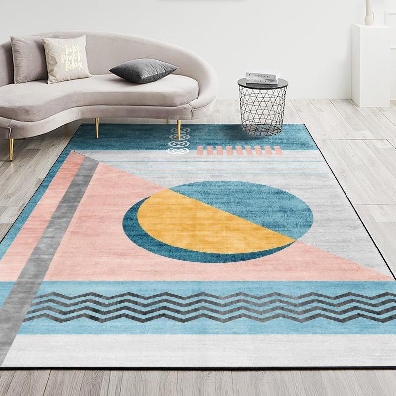 Nordic Modern Minimalist Style Large Carpet Anti-slip Wear-resistant Soft Mat for Living Room Bedroom Rug Beautiful and Fashion