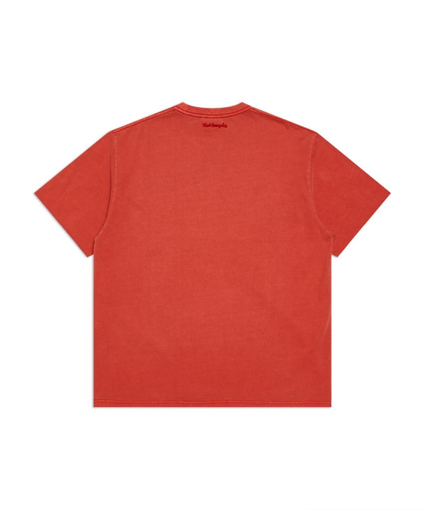 MARK GONZALES Mg Applique Pigment Short Sleeve T-Shirt - Red