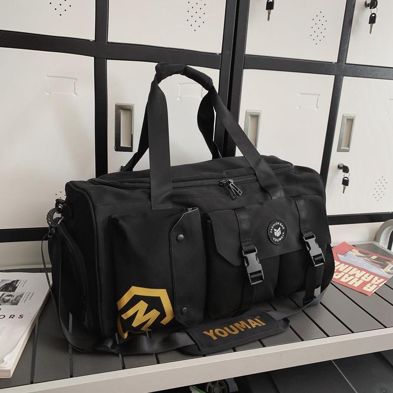 Men's Large Capacity Travel Backpack and Gym Bag with Wet/Dry Separation