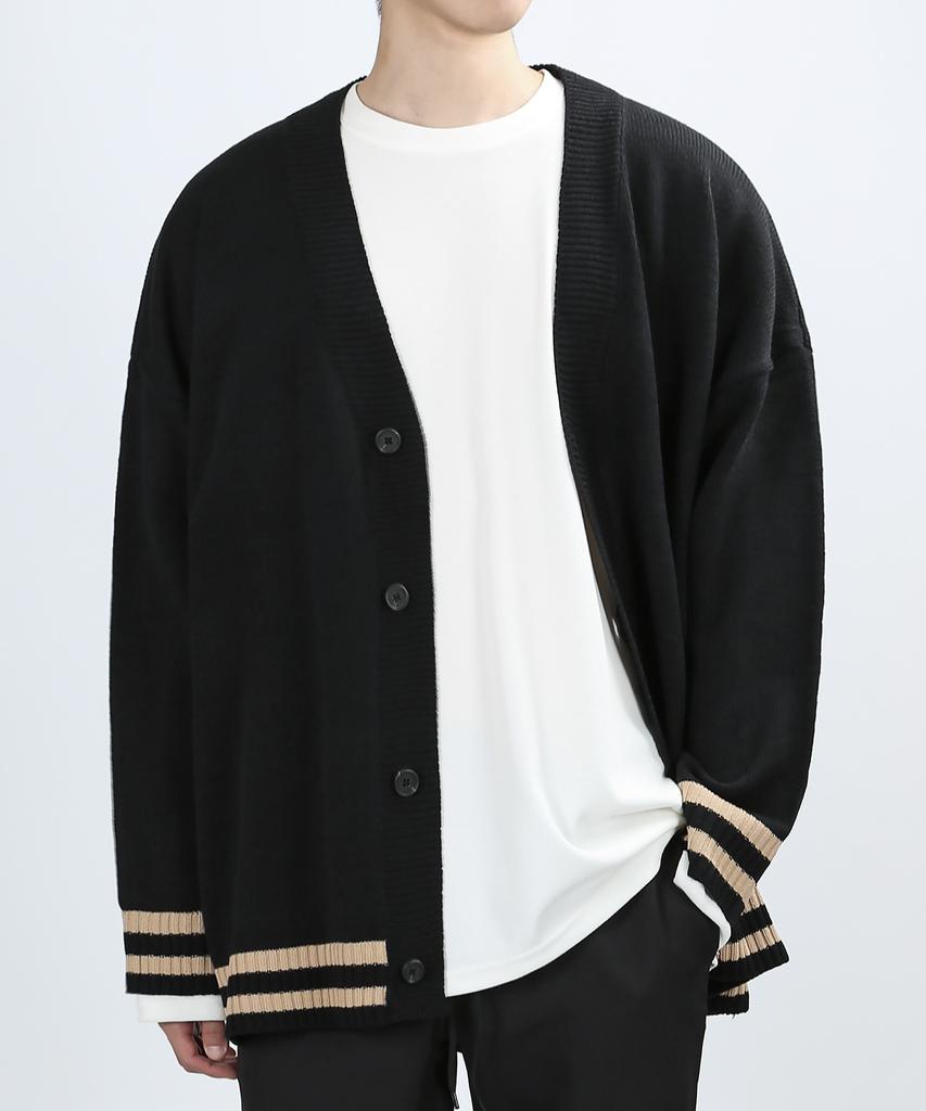 Veryvain Border Over Cardigan (Black)