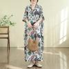 DIMANAF New 2026 Women Plus Size Summer Casual Long Dress Loose Oversize Maxi Floral Print Beach Sundress Cotton