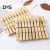 100Pcs Bamboo Clips Clothespins Easy To Use Heavy Duty Rust Resistant Laundry Clip Hangers Multipurpose Clips