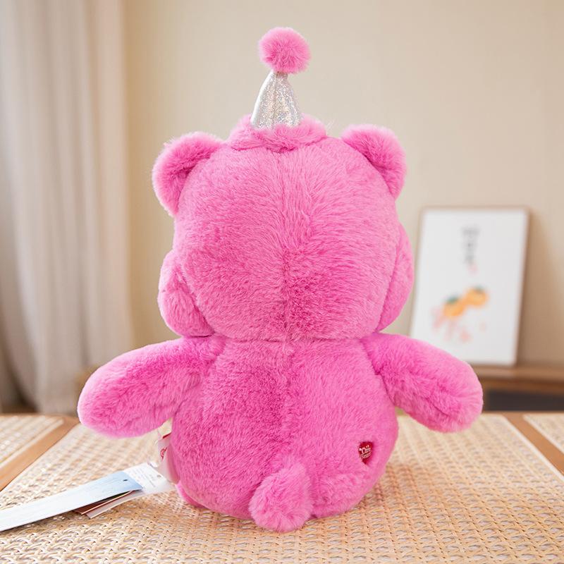 33cm Happy Birthday Care Bear Plush Toy Cartoon Stuffed Animal Teddy Bear Plushies Doll Gifts For Girl Kids