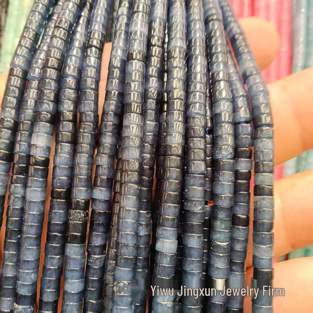 2x4mm Natural Agate Stone Separator Beads for DIY Jewelry Making - Loose Semi-Finished Accessories In Stock