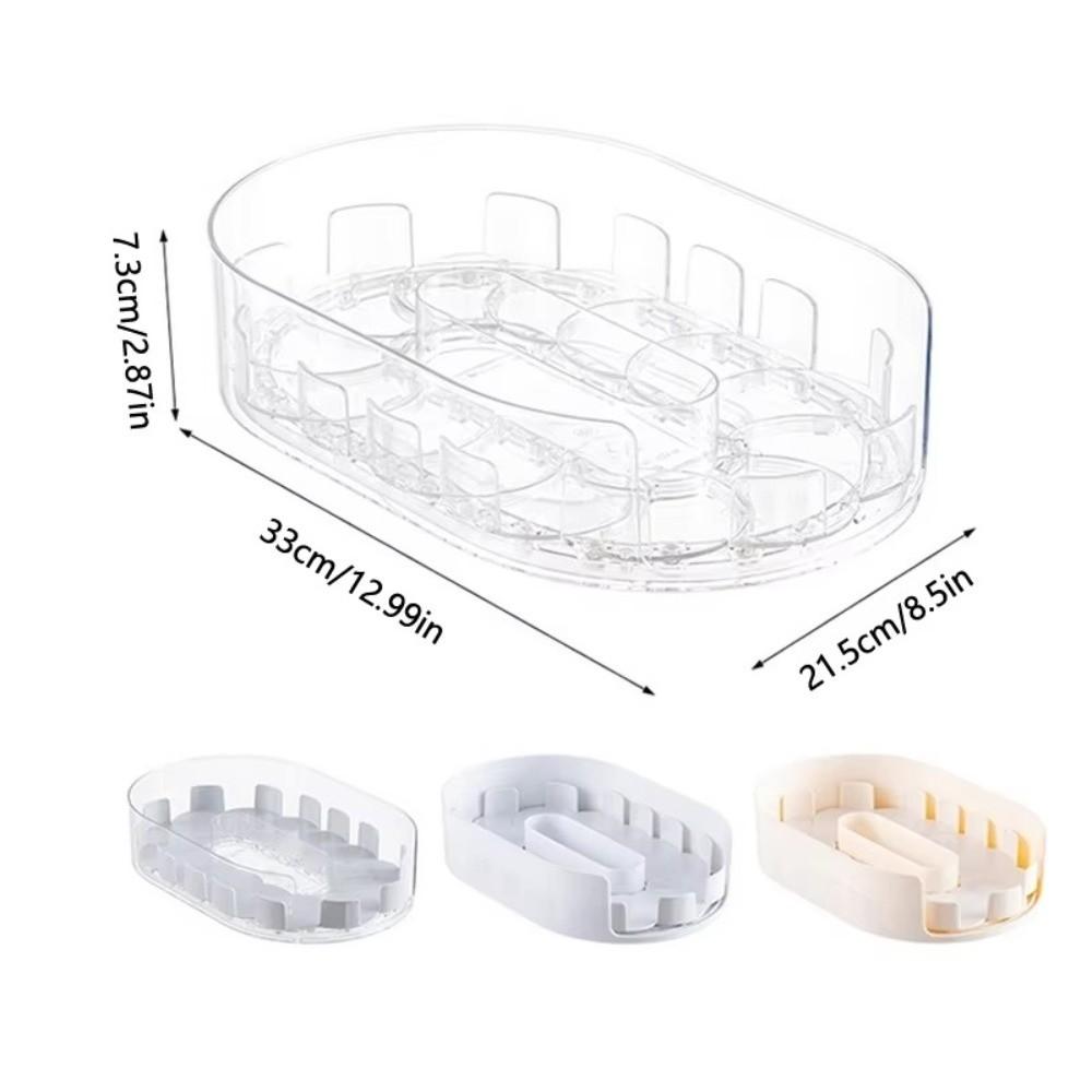 Easily Organize Countertop Organizer Rotating Design Fridge Organizer  Bathroom Cabinet