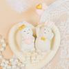 Wooden Craft Bunny Decor With Engraved Design For Home Entryway And Gift Giving