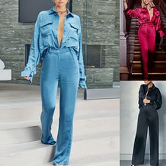 ZL1396 Women's Long-sleeved Long Pants Business Suit - New Fashion, European & American Style