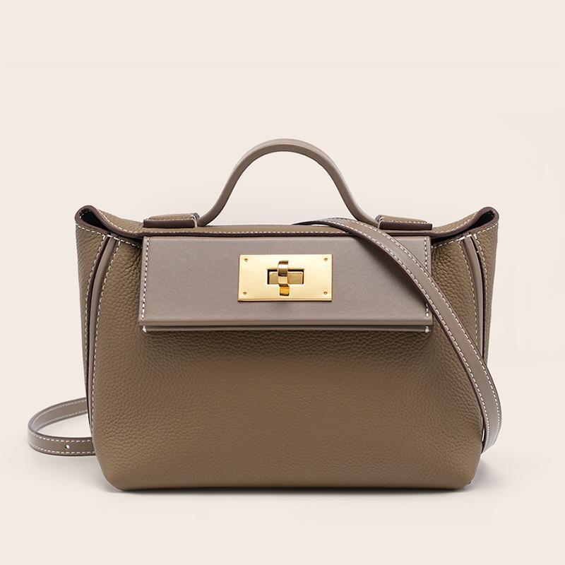 Cowhide Dumpling Bag New Versatile Portable Shoulder Bag Crossbody