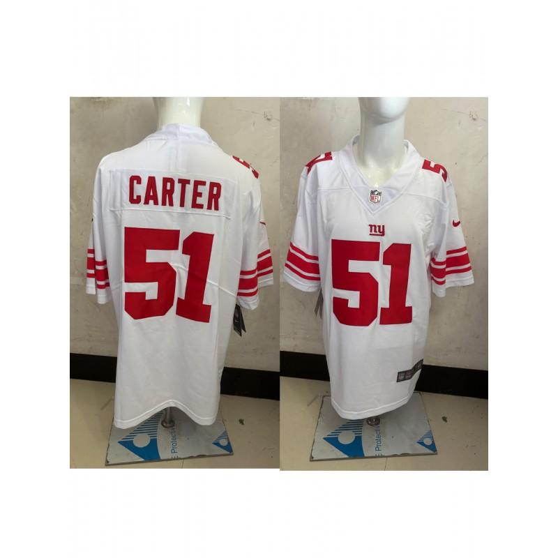 T-shirt de sport surdimensionné en mélange de coton brodé NFL New York Giants pour homme Vêtements décontractés pour fans de rugby