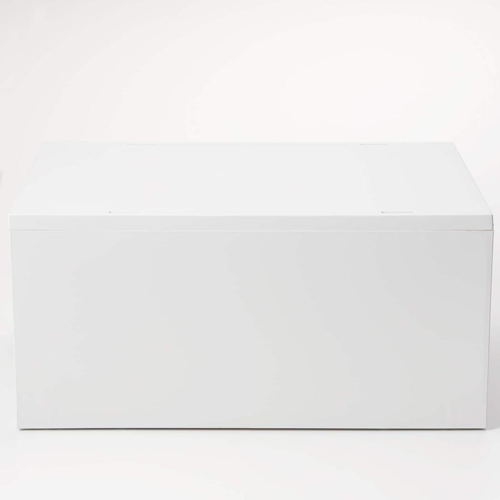 MUJI Polypropylene Small Item Storage Case Large 2 Drawers White Gray 83831929